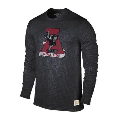 Alabama Retro Brand Streaky Triblend Long Sleeve T-Shirt