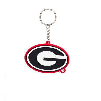 Georgia Evergreen PVC Keychain