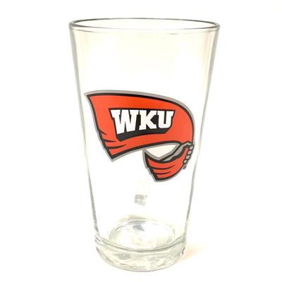 Western Kentucky 16oz Satin Etch Pint Glass