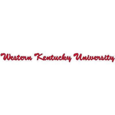 Western Kentucky 19' Script Decal