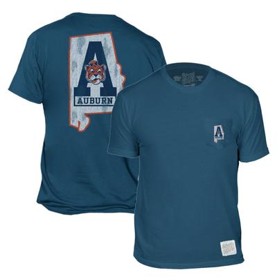 Auburn Retro Brand Pigment Dyed Tee