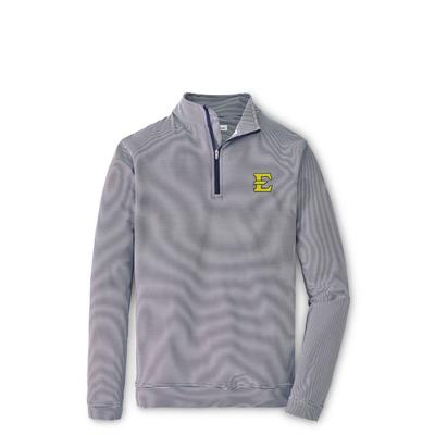 ETSU Peter Millar Perth Mini Stripe Quarter Zip