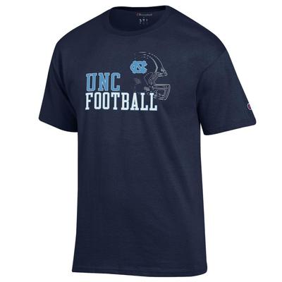 UNC Champion Helmet Short Sleeve Tee