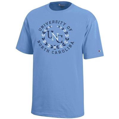 UNC Champion Youth Circle Short Sleeve Tee