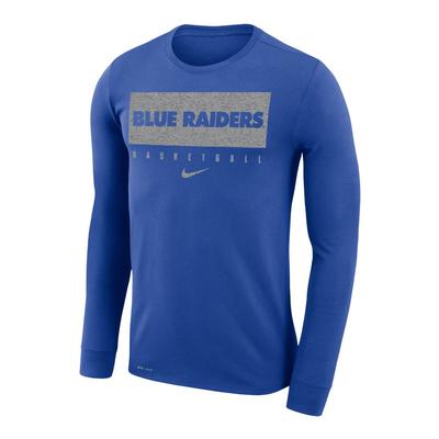 MTSU Nike Practice Legend Basketball Long Sleeve Tee