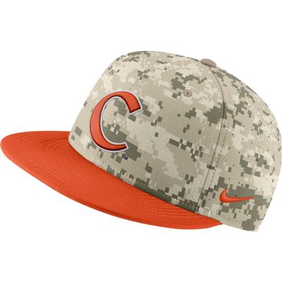 Clemson Nike Aerobill Camo Baseball Fitted Hat