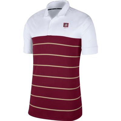 Florida State Nike Label Striped Polo