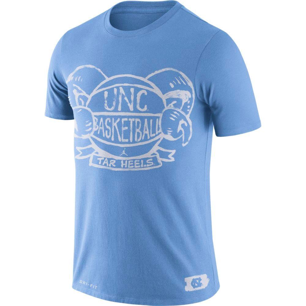 UNC | UNC Jordan Brand Basketball Crest Tee | Alumni Hall