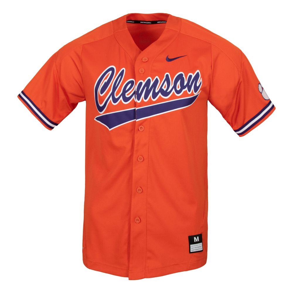 Clemson Nike Script Baseball Jersey