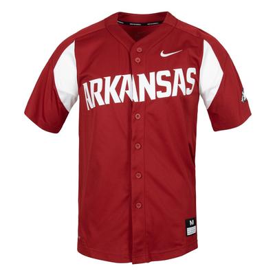 Arkansas Nike Baseball Jersey