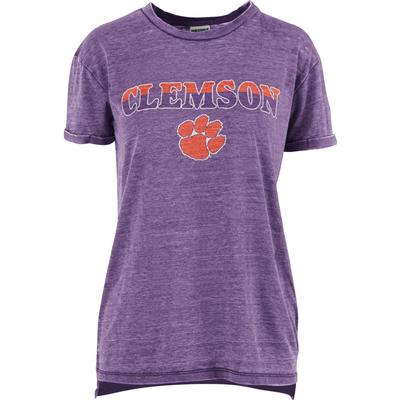 Clemson Pressbox Women's Breakdown Vintage Wash Tee