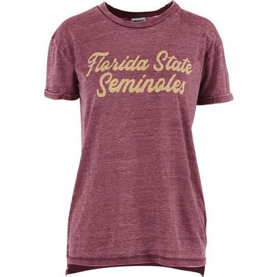 FSU Pressbox Women's Juniper Script Vintage Wash Tee