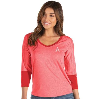 Arkansas Antigua Women's Energy 3/4 Sleeve V-Neck