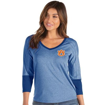 Auburn Antigua Women's Energy 3/4 Sleeve V-Neck
