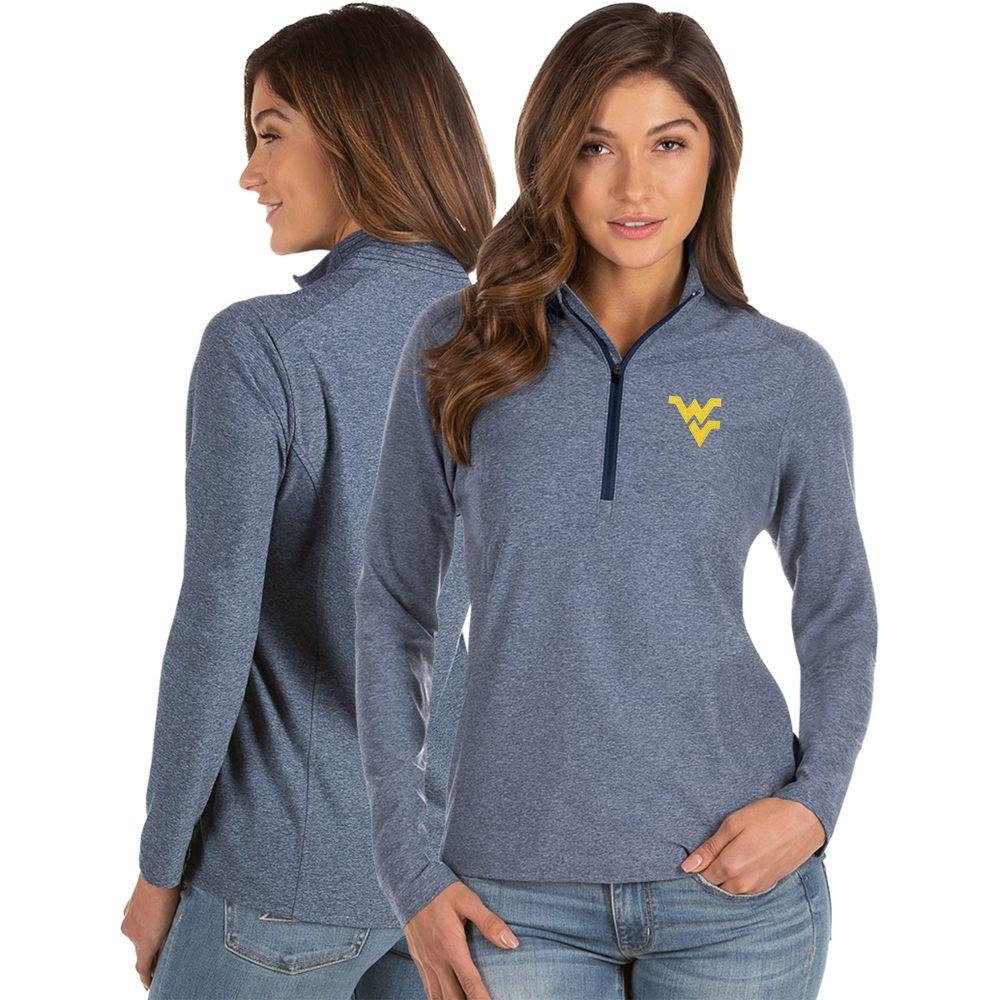 West Virginia Antigua Women's Spirit 1/4 Zip Pullover
