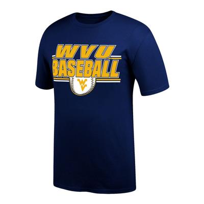 West Virginia Baseball Double Bar Tee