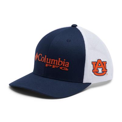 Auburn Columbia PFG Mesh Snap Back Hat