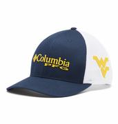  West Virginia Columbia Pfg Mesh Snap Back Hat