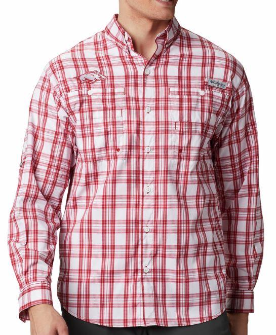 Arkansas Columbia Super Tamiami Long Sleeve Shirt