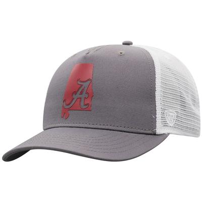 Alabama Men's There Silicone State Trucker Hat