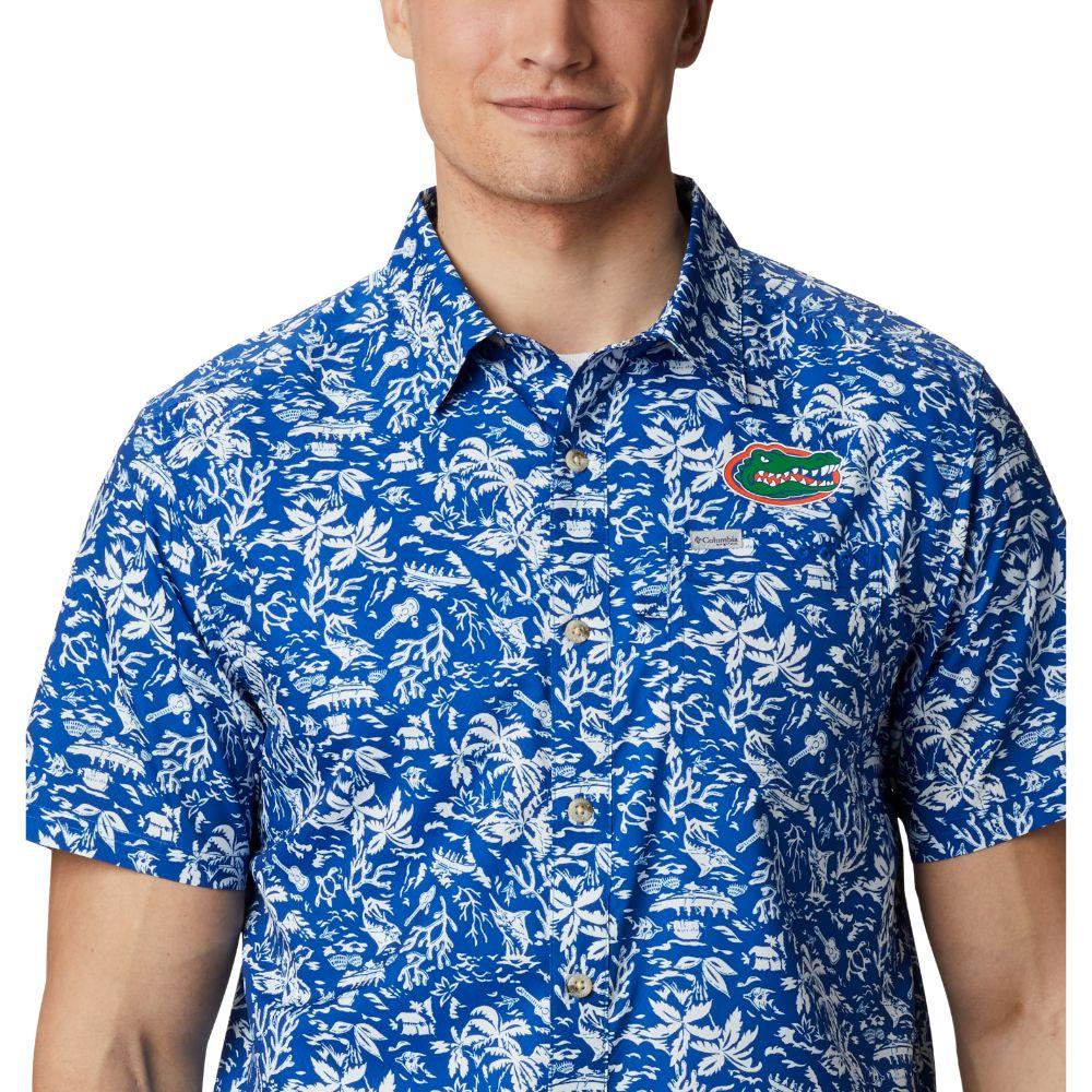 hunter green columbia shirt