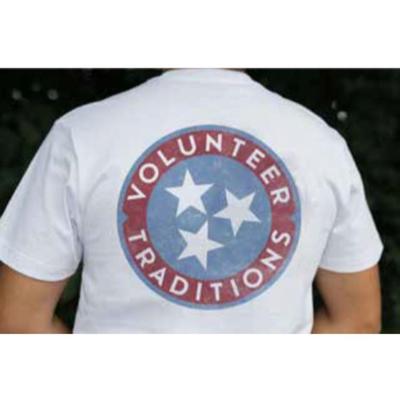 Tennessee Volunteer Traditions Tri-Star White Pocket Tee