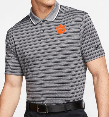 Clemson Nike Golf Dry Vapor Control Stripe Polo