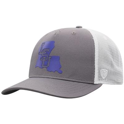 LSU Men's There Silicone State Trucker Hat