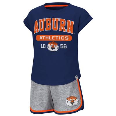 Auburn Colosseum Toddler Girl Charge It Short Set