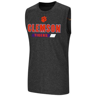 Clemson Colosseum Youth Poly Sleeveless Tee