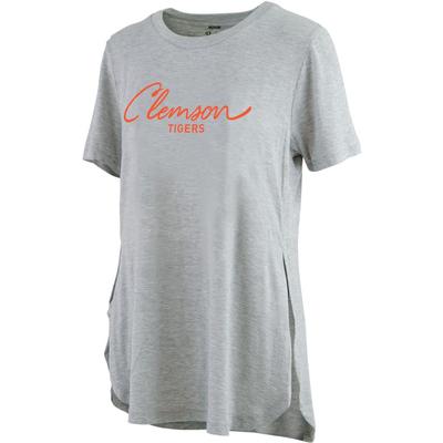 Clemson Pressbox Side Slit Testify Tee