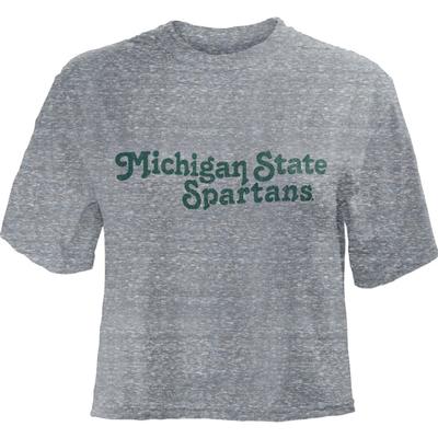 Michigan State Cali Dreamin Knobi Crop Top