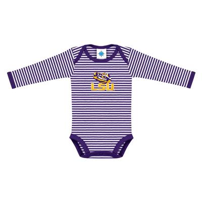 LSU Infant Stripe Body Suit