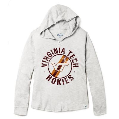 Virginia Tech League Women's Distressed Slub Hoodie