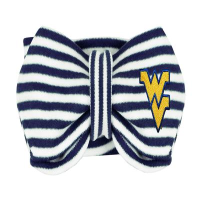 West Virginia Newborn Striped Knot Hairband