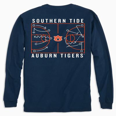 Auburn Southern Tide Basketball Court Long Sleeve Tee