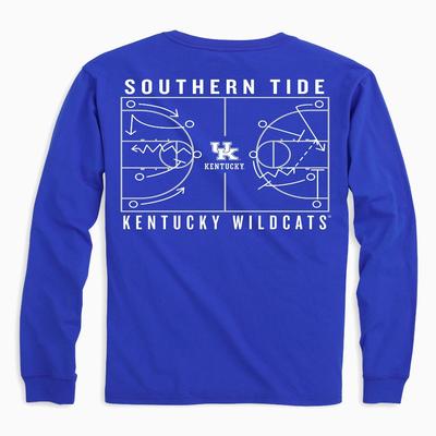 Kentucky Southern Tide Basketball Court Long Sleeve Tee