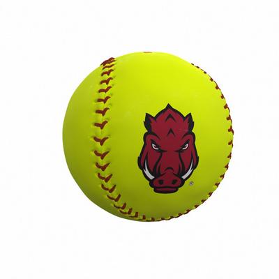Arkansas Razorbacks Logo Autograph Softball