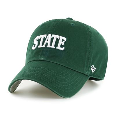 Michigan State 47' Brand Arch Script Clean Up Hat