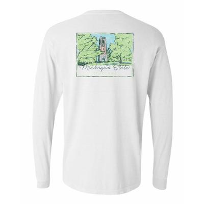 Michigan State Summit Women's Hand Drawn Campus Long Sleeve Tee