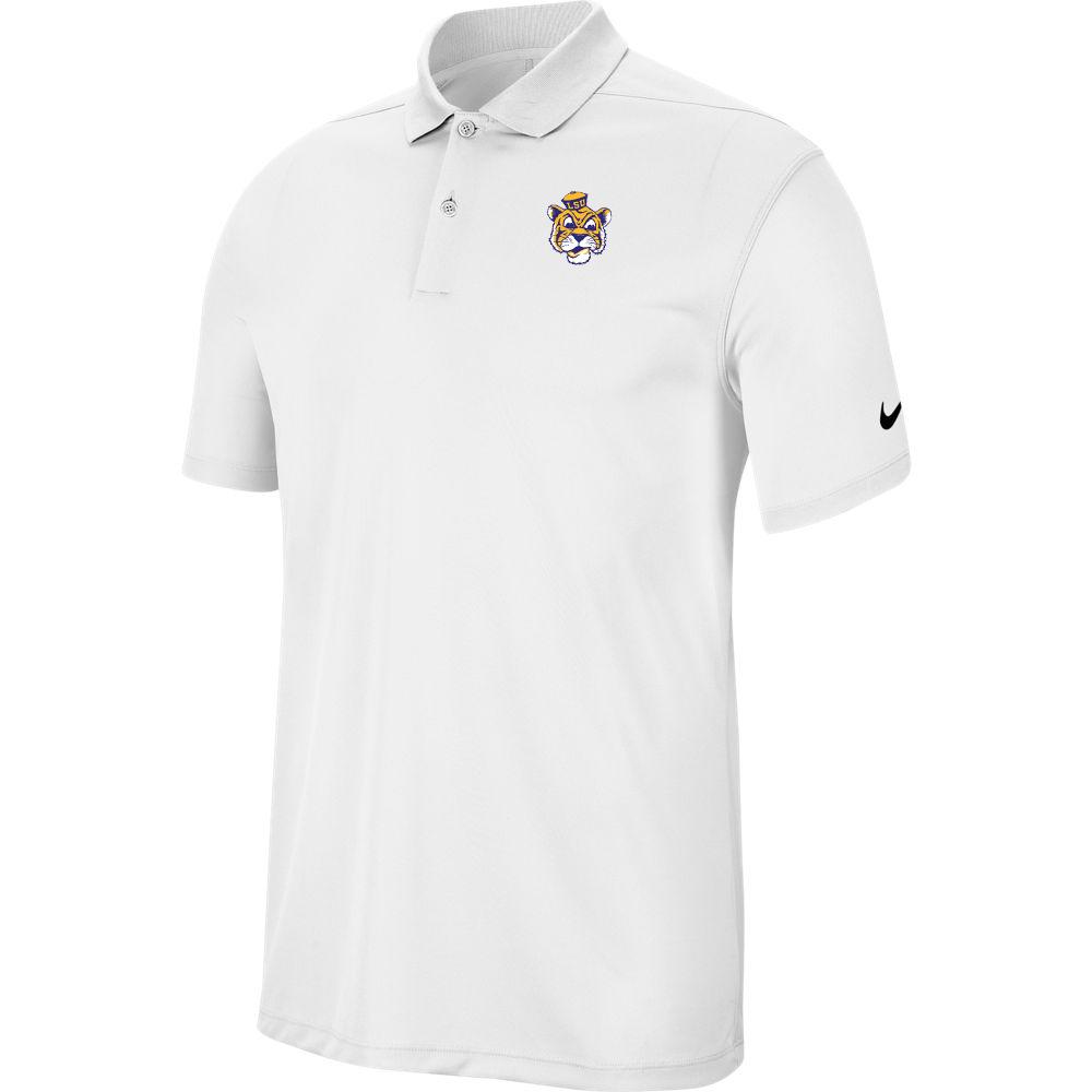 white lsu polo