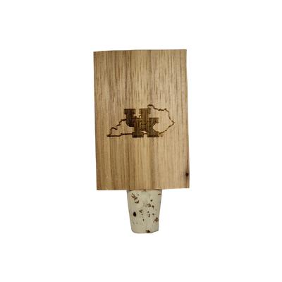 Kentucky Wildcats State Timeless Etchings Hickory Bottle Stopper