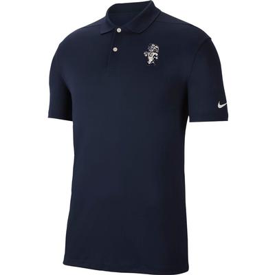 UNC Nike Golf Retro Ramses Logo Dry Victory Solid Polo