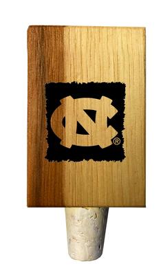 UNC Timeless Etchings Hickory Bottle Stopper