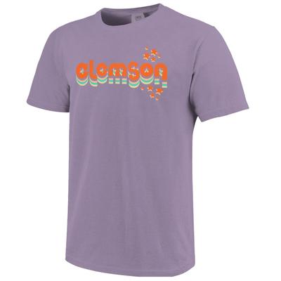 Clemson Women's Retro Cutout Stars Short Sleeve Tee