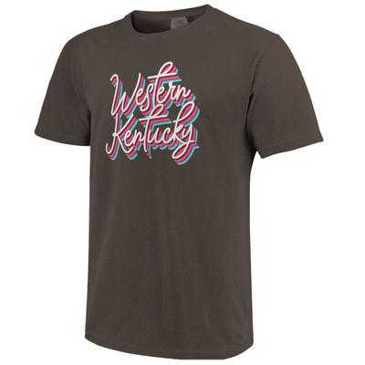 Western Kentucky Women's Rainbow Girly Script Short Sleeve Tee