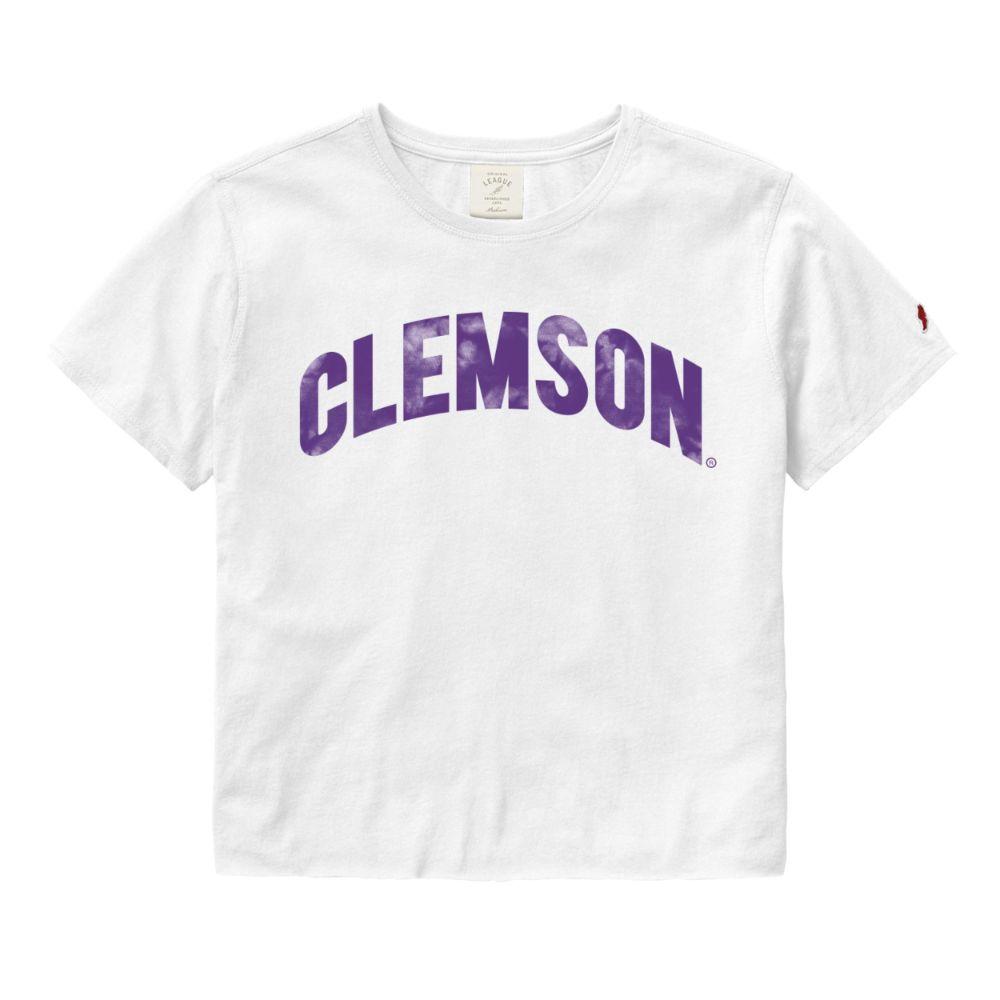 Clemson League Clothesline Crop Top
