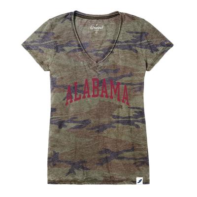 Alabama League Burnout Camo V- Neck