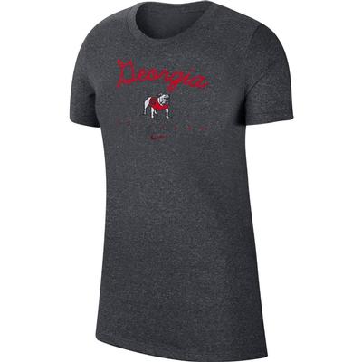 Georgia Nike Women's Marled Crew Tee