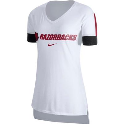Arkansas Nike Women's Dry Top V-Neck Tee